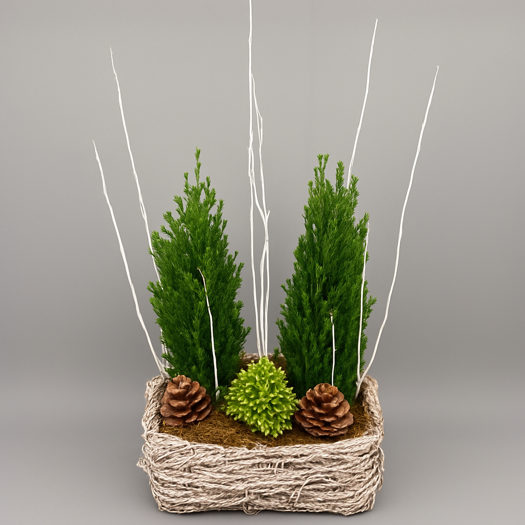 Winter Evergreen Garden