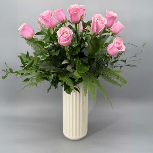 Long Stem Pink Roses