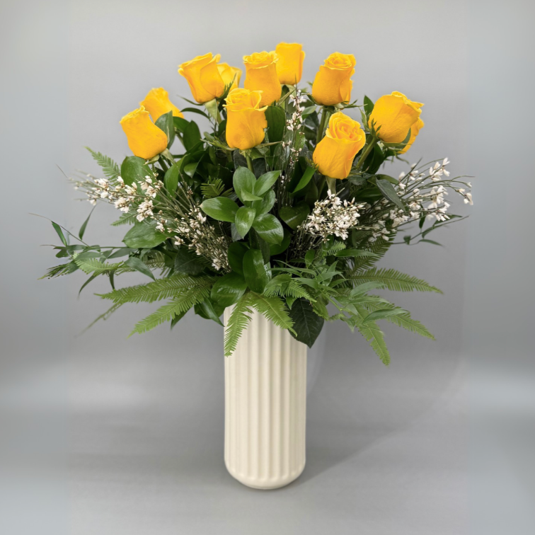 Long Stem Yellow Roses