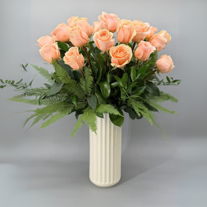 Long Stem Peach Roses