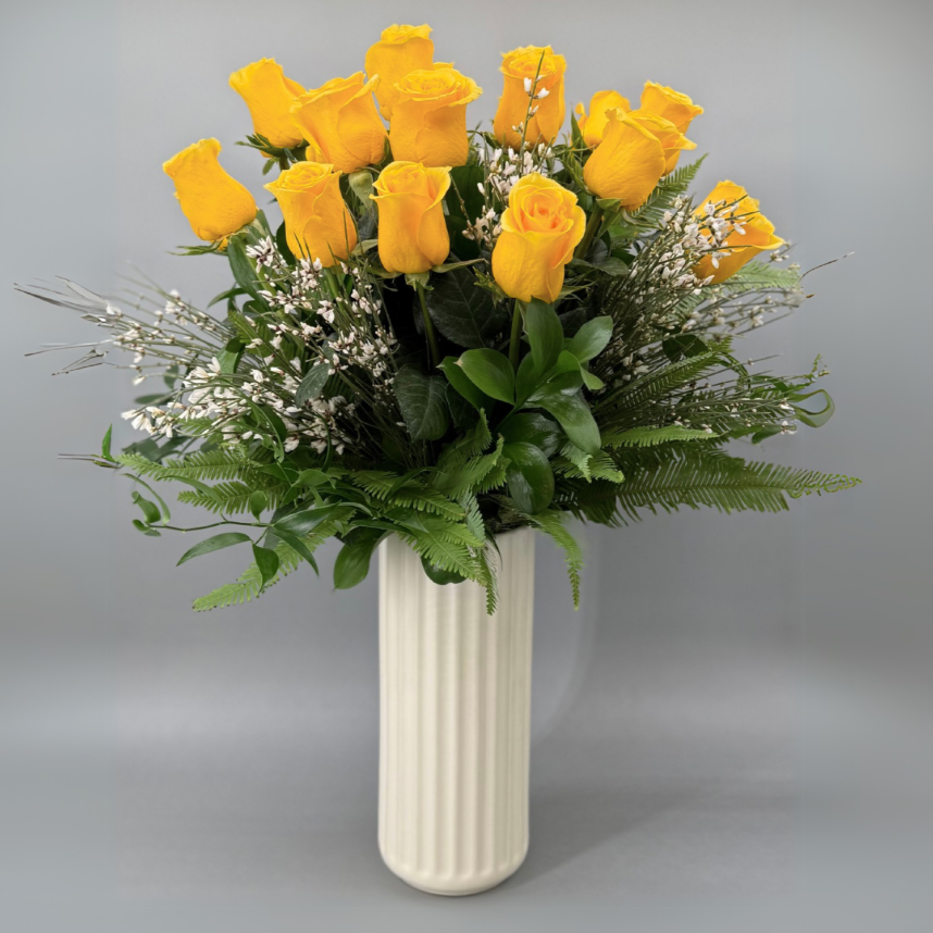 Long Stem Yellow Roses