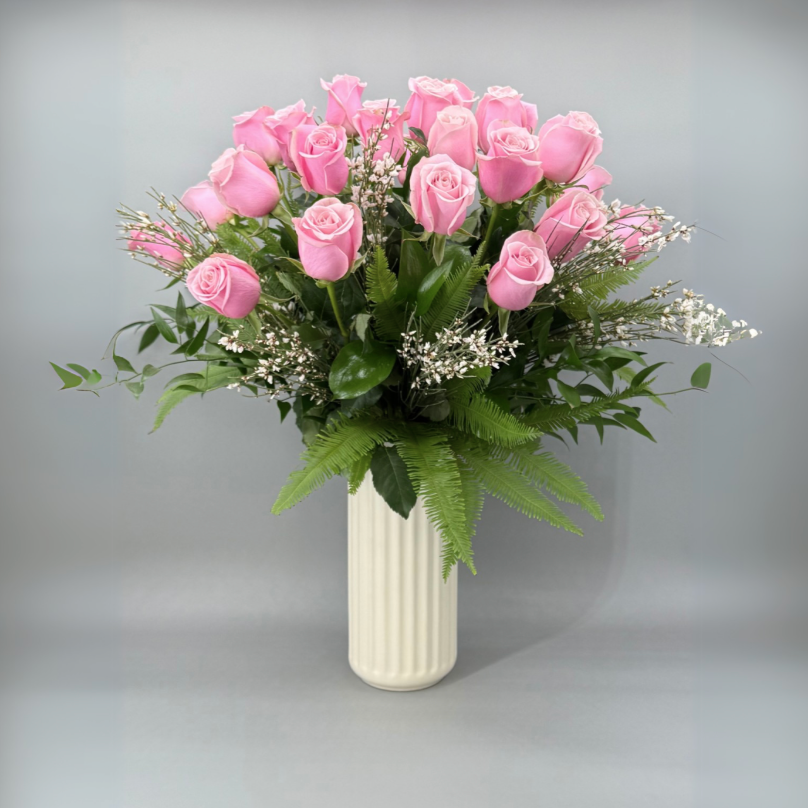 Long Stem Pink Roses