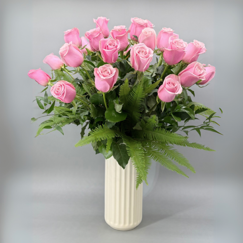 Long Stem Pink Roses