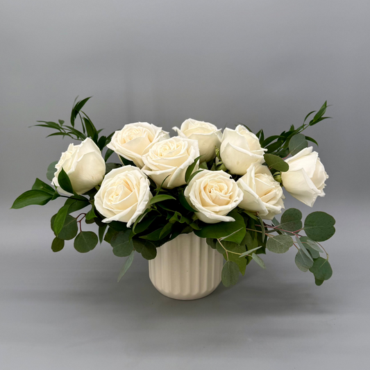 Whimsical White Roses