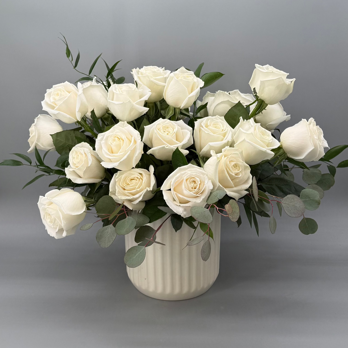 Whimsical White Roses