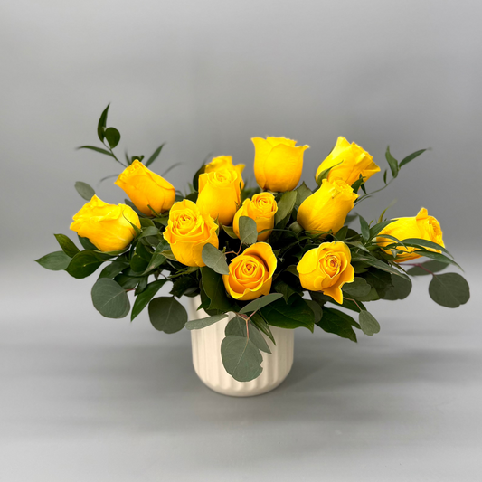 Whimsical Yellow Roses