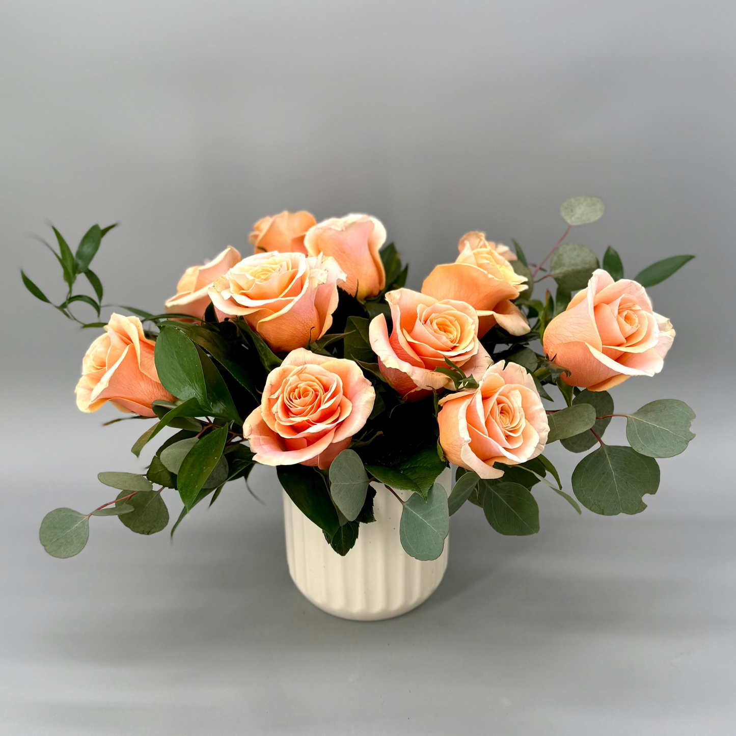 Whimsical Peach Roses