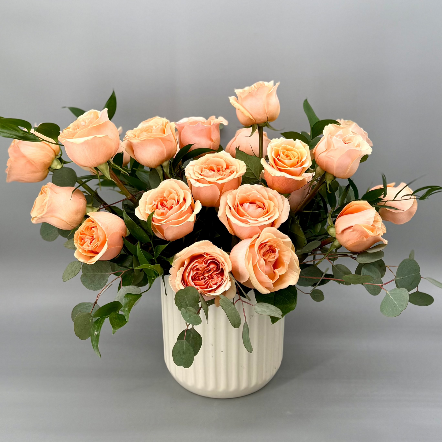 Whimsical Peach Roses