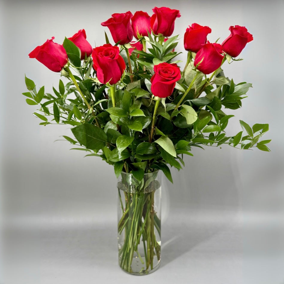 Long Stem Red Roses