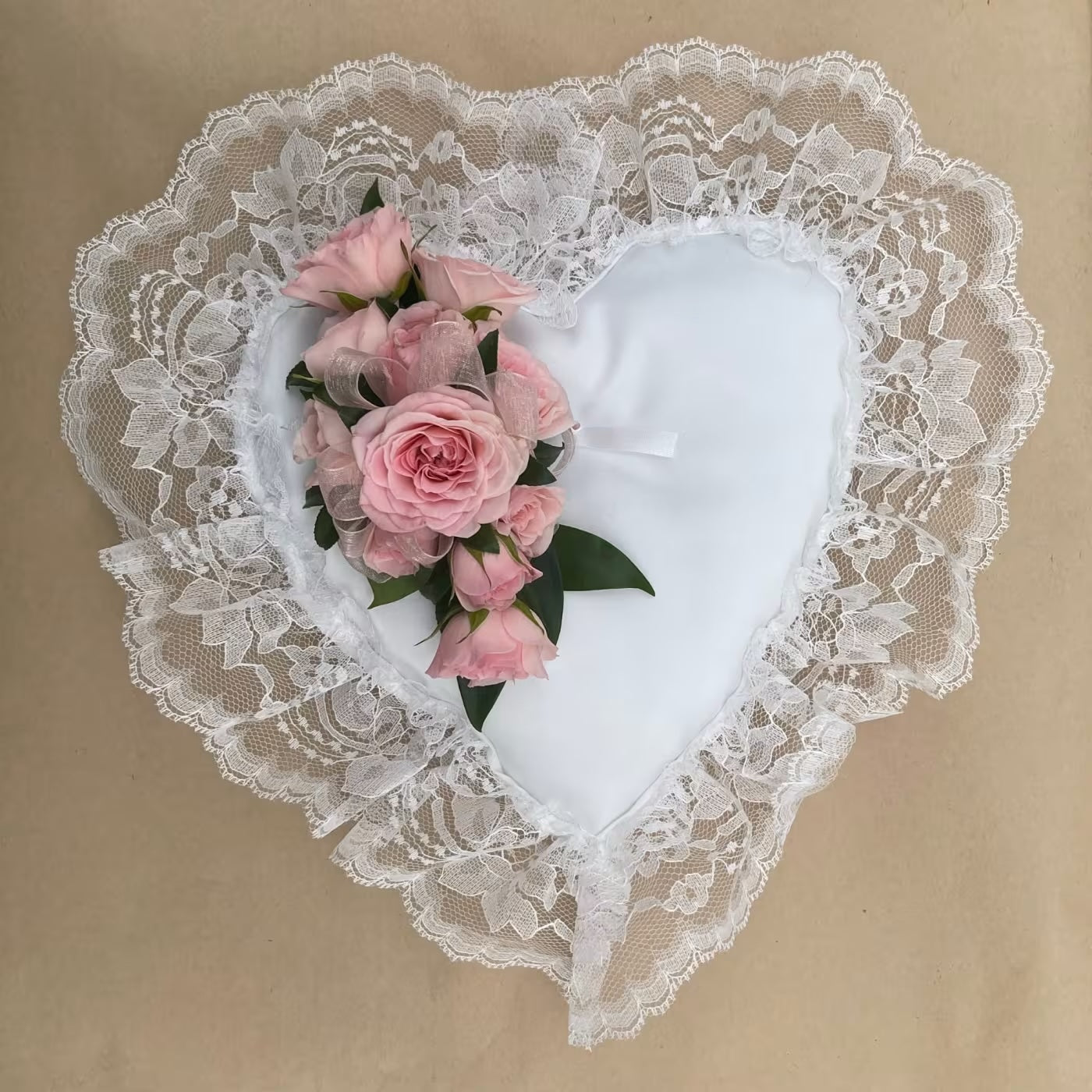 Satin Casket Heart