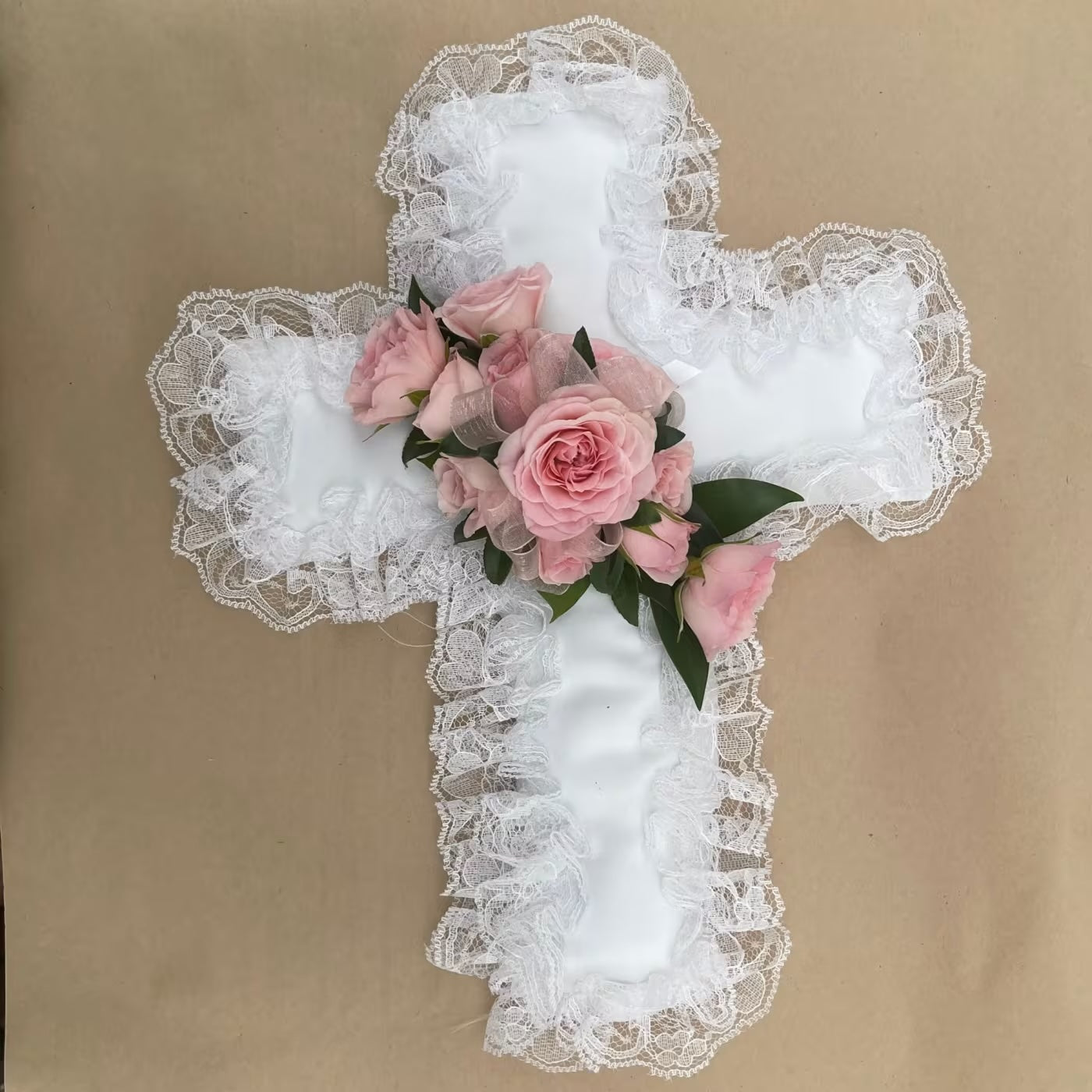 Satin Casket Cross