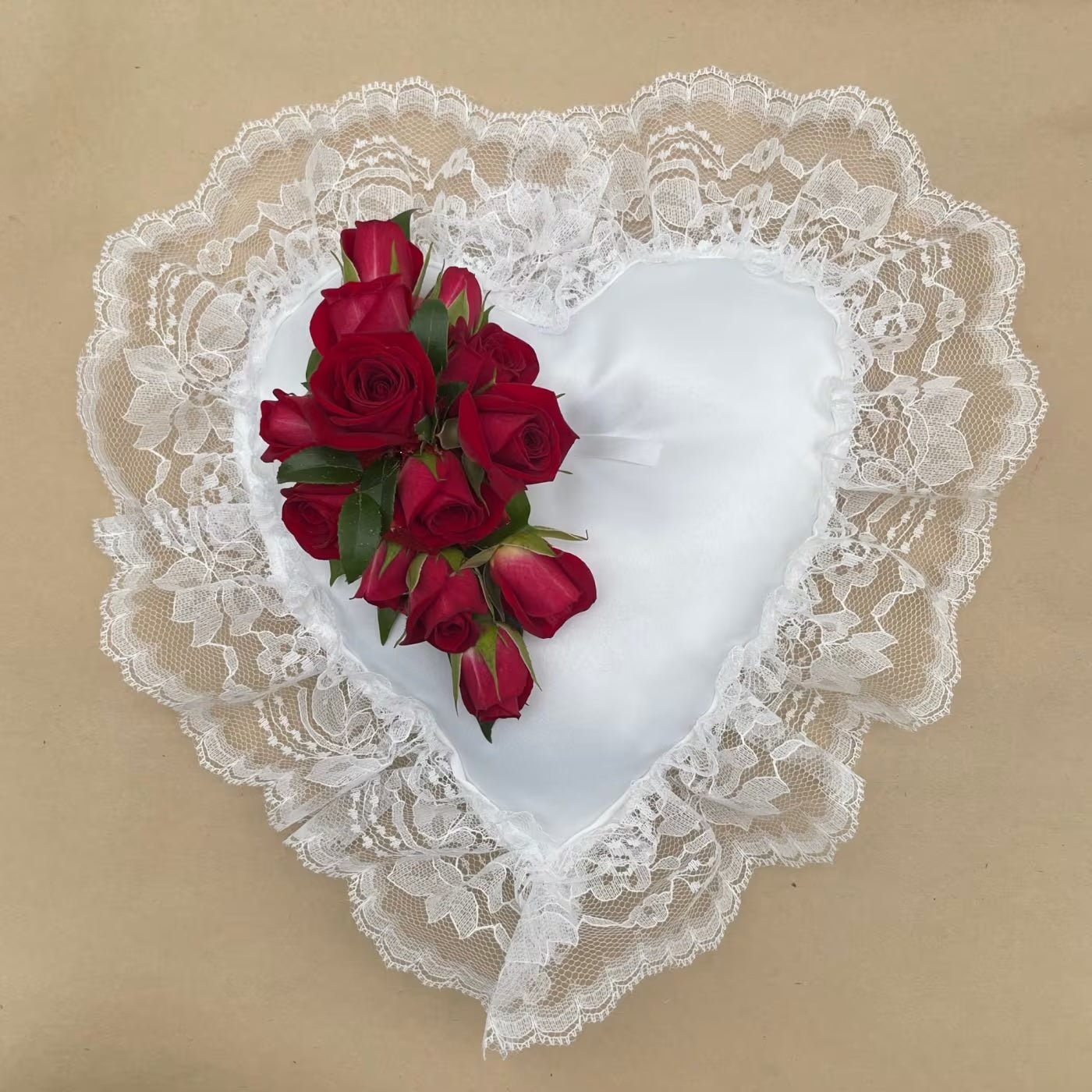 Satin Casket Heart