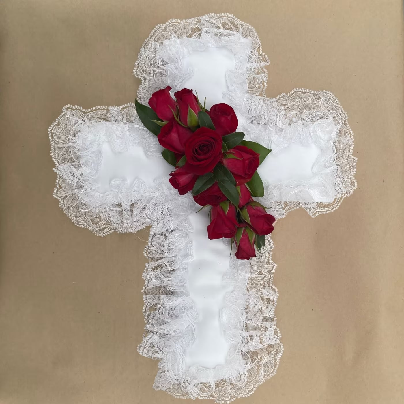 Satin Casket Cross