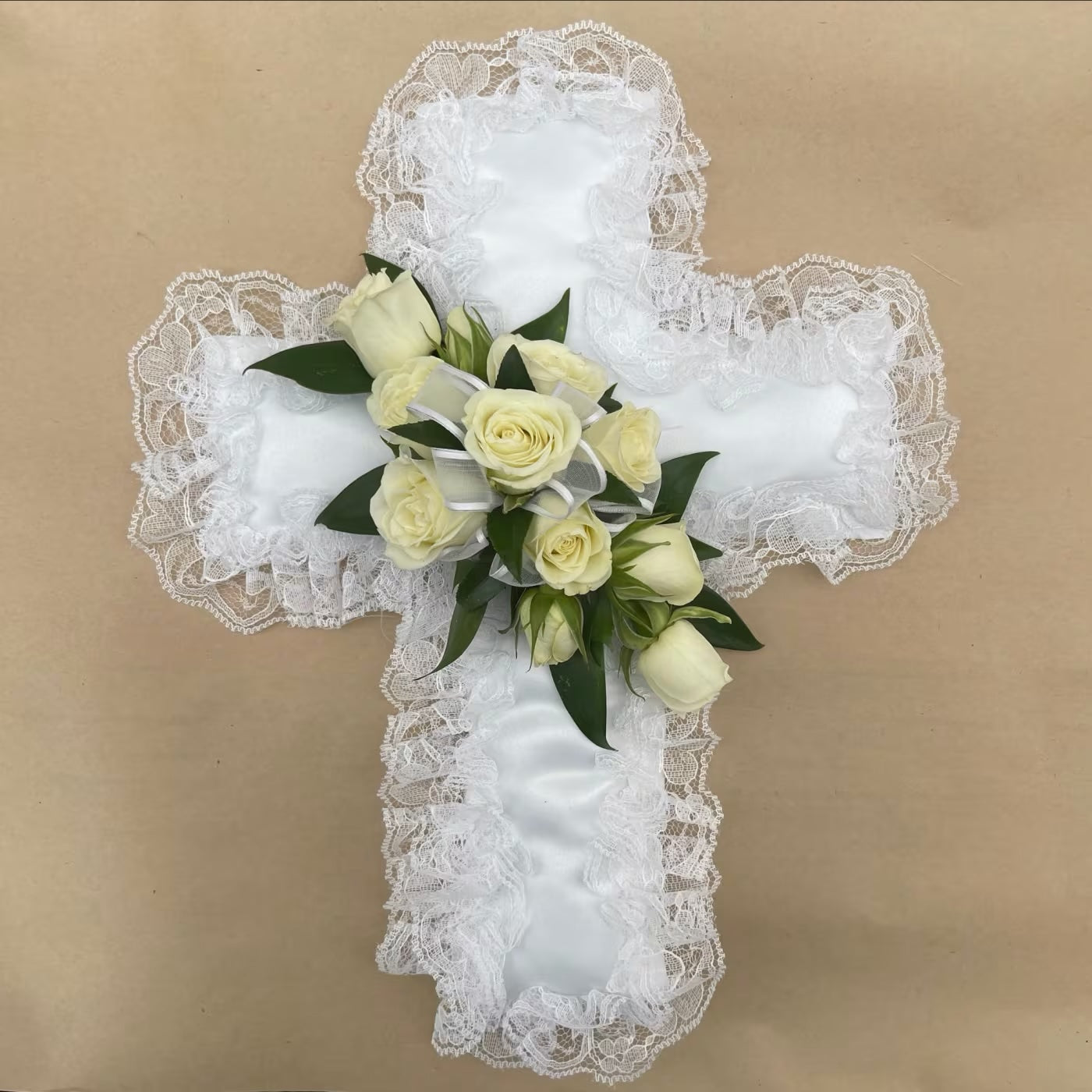 Satin Casket Cross